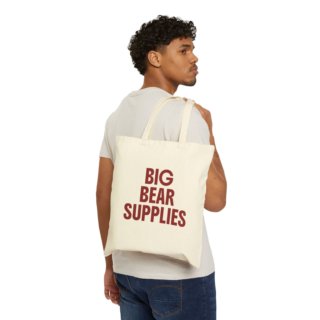 Tote Bag - "Big Bear Supplies" | AirBnb Gift | Real Estate Closing Gift | Canvas Shopper Tote