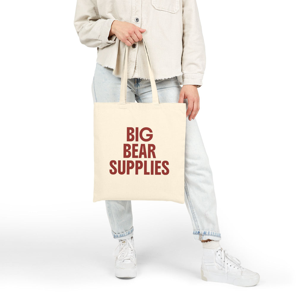 Tote Bag - "Big Bear Supplies" | AirBnb Gift | Real Estate Closing Gift | Canvas Shopper Tote