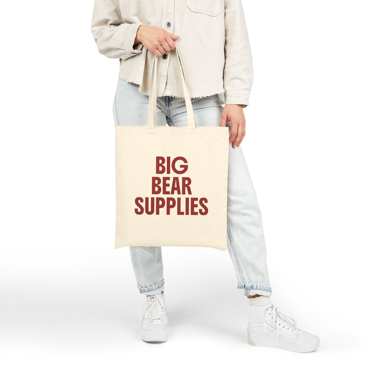 Tote Bag - "Big Bear Supplies" | AirBnb Gift | Real Estate Closing Gift | Canvas Shopper Tote