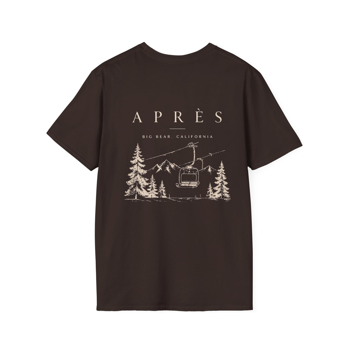 Après Ski T-Shirt — Big Bear California Ski Lift Graphic Tee