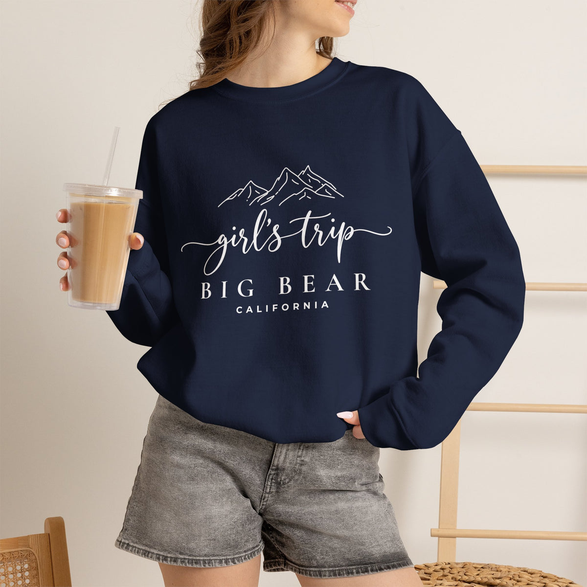 Big Bear Girls Trip Sweatshirt - 'Girls Trip' Mountain Crewneck