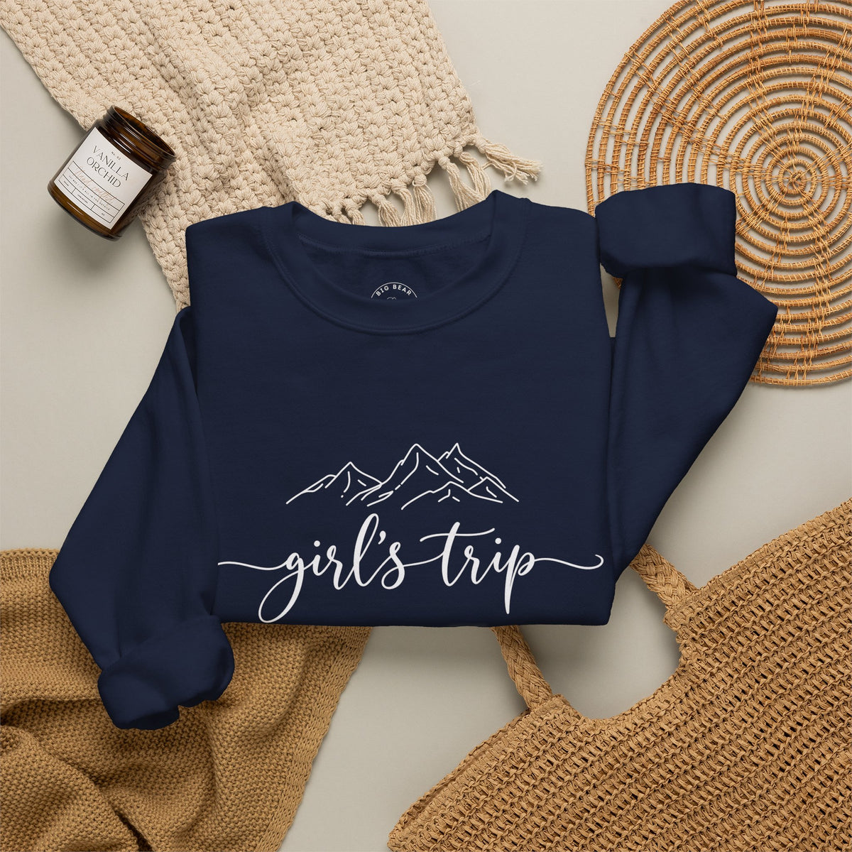 Big Bear Girls Trip Sweatshirt - 'Girls Trip' Mountain Crewneck