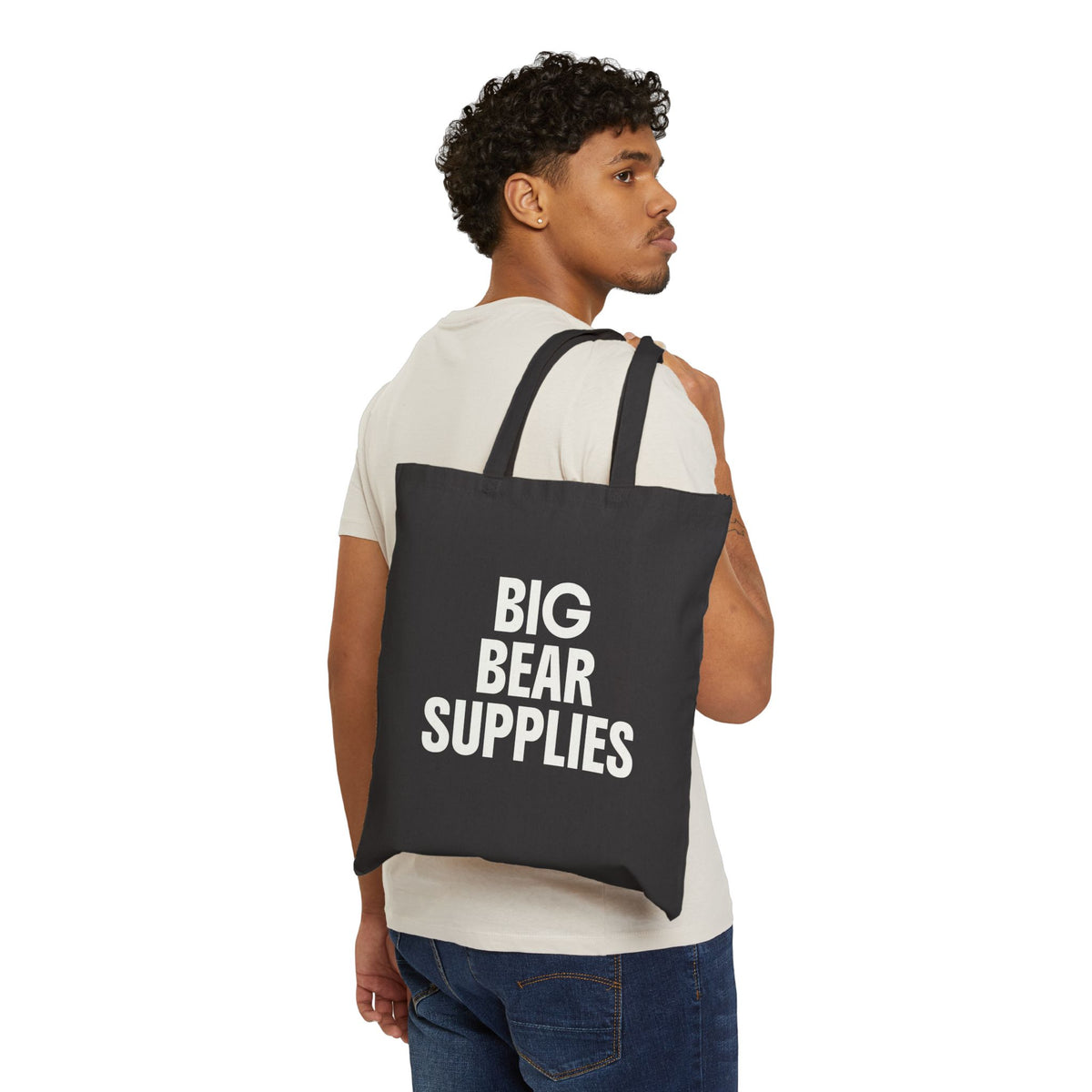 Tote Bag - "Big Bear Supplies" | AirBnb Gift | Real Estate Closing Gift | Canvas Shopper Tote