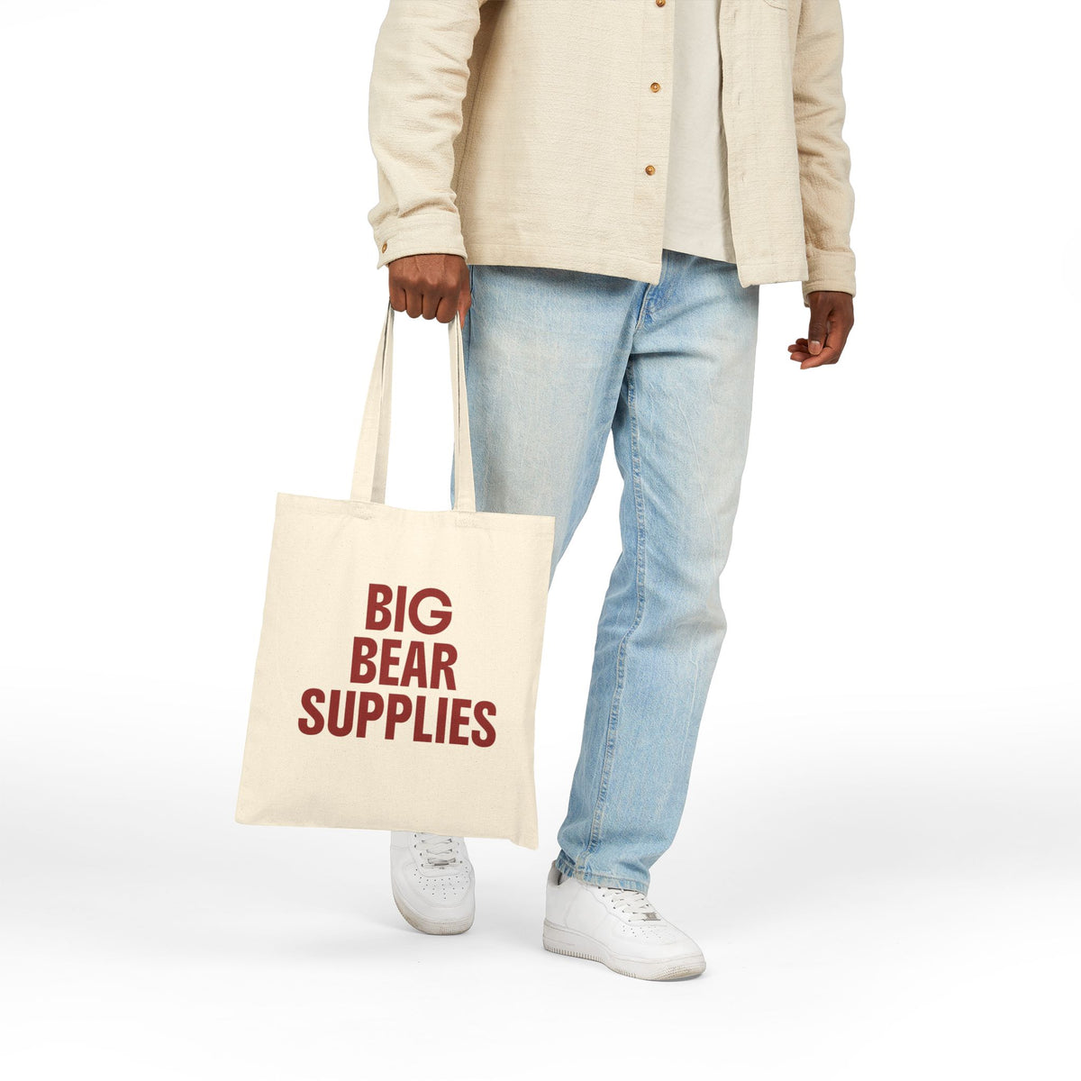 Tote Bag - "Big Bear Supplies" | AirBnb Gift | Real Estate Closing Gift | Canvas Shopper Tote