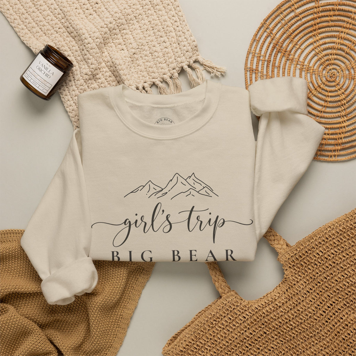 Big Bear Girls Trip Sweatshirt - 'Girls Trip' Mountain Crewneck