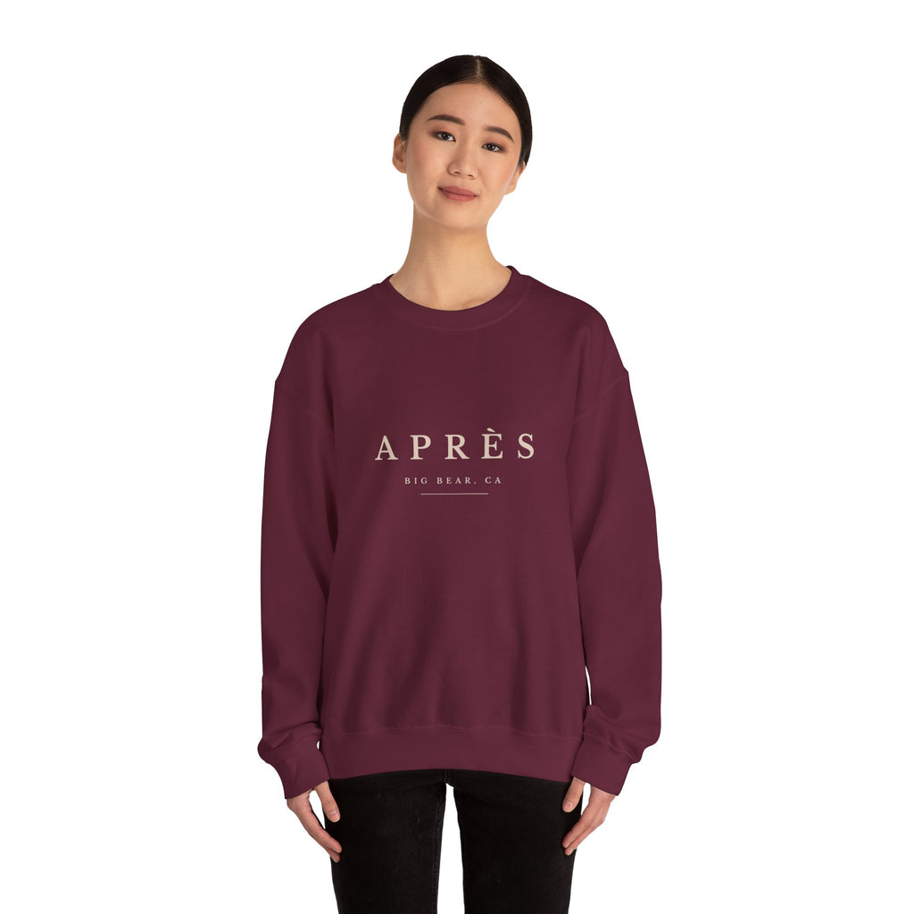 Après Crewneck Sweatshirt - Big Bear Lake Ski Lodge Casual Pullover