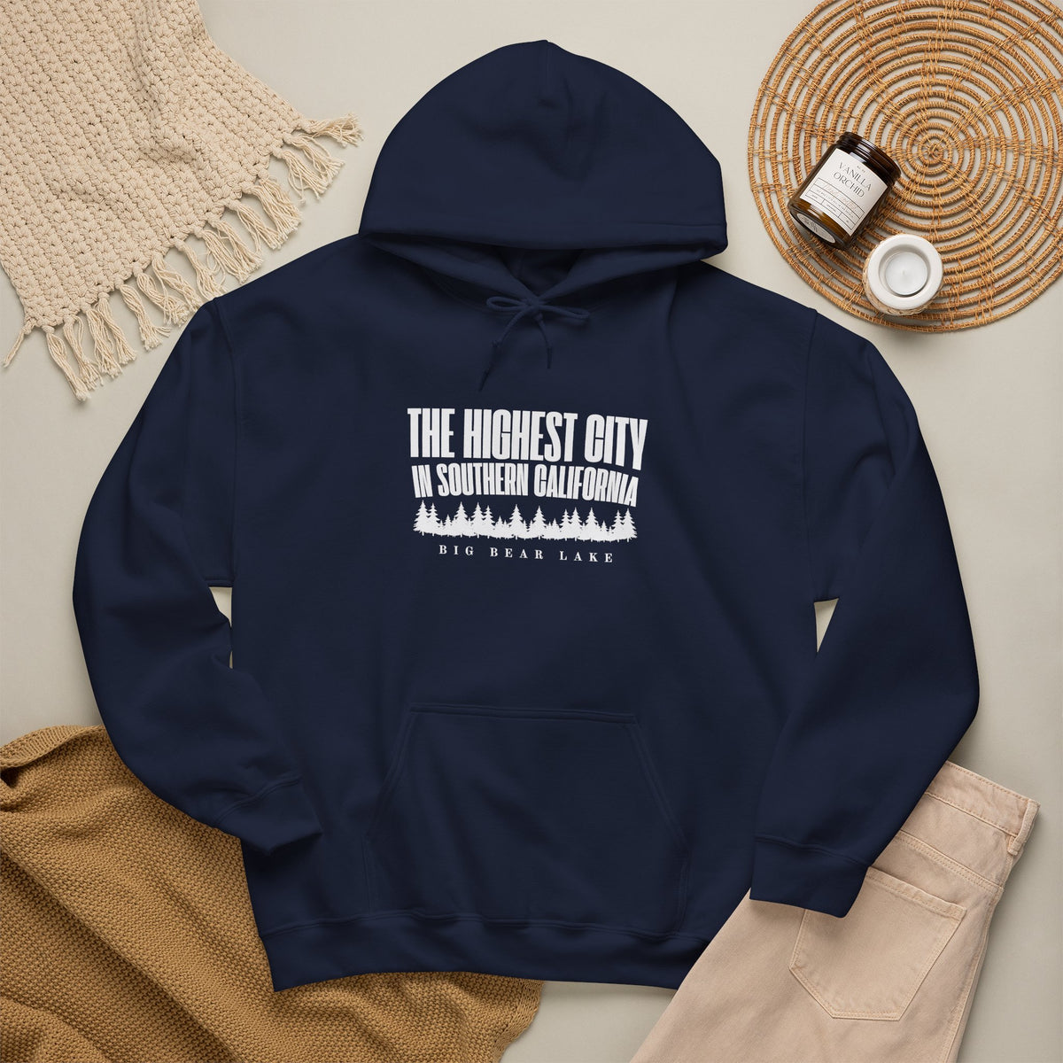 Big Bear Lake Hoodie - "The Highest City in Southern California" Pullover