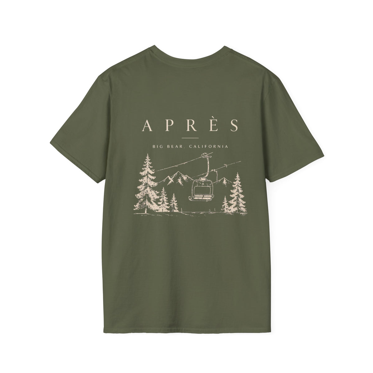 Après Ski T-Shirt — Big Bear California Ski Lift Graphic Tee