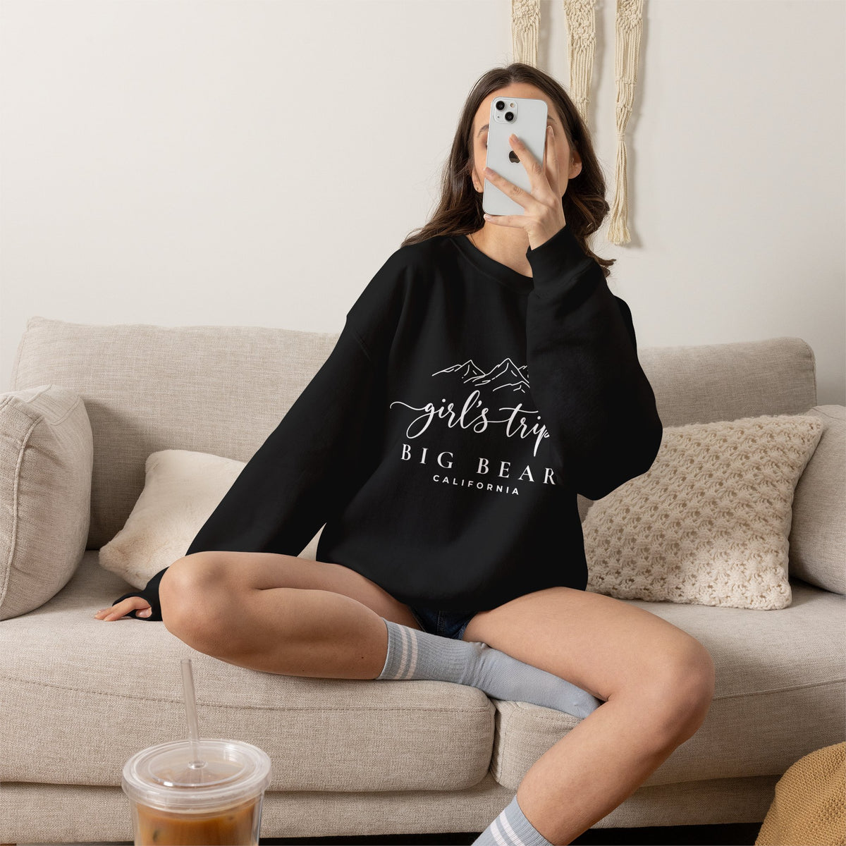 Big Bear Girls Trip Sweatshirt - 'Girls Trip' Mountain Crewneck