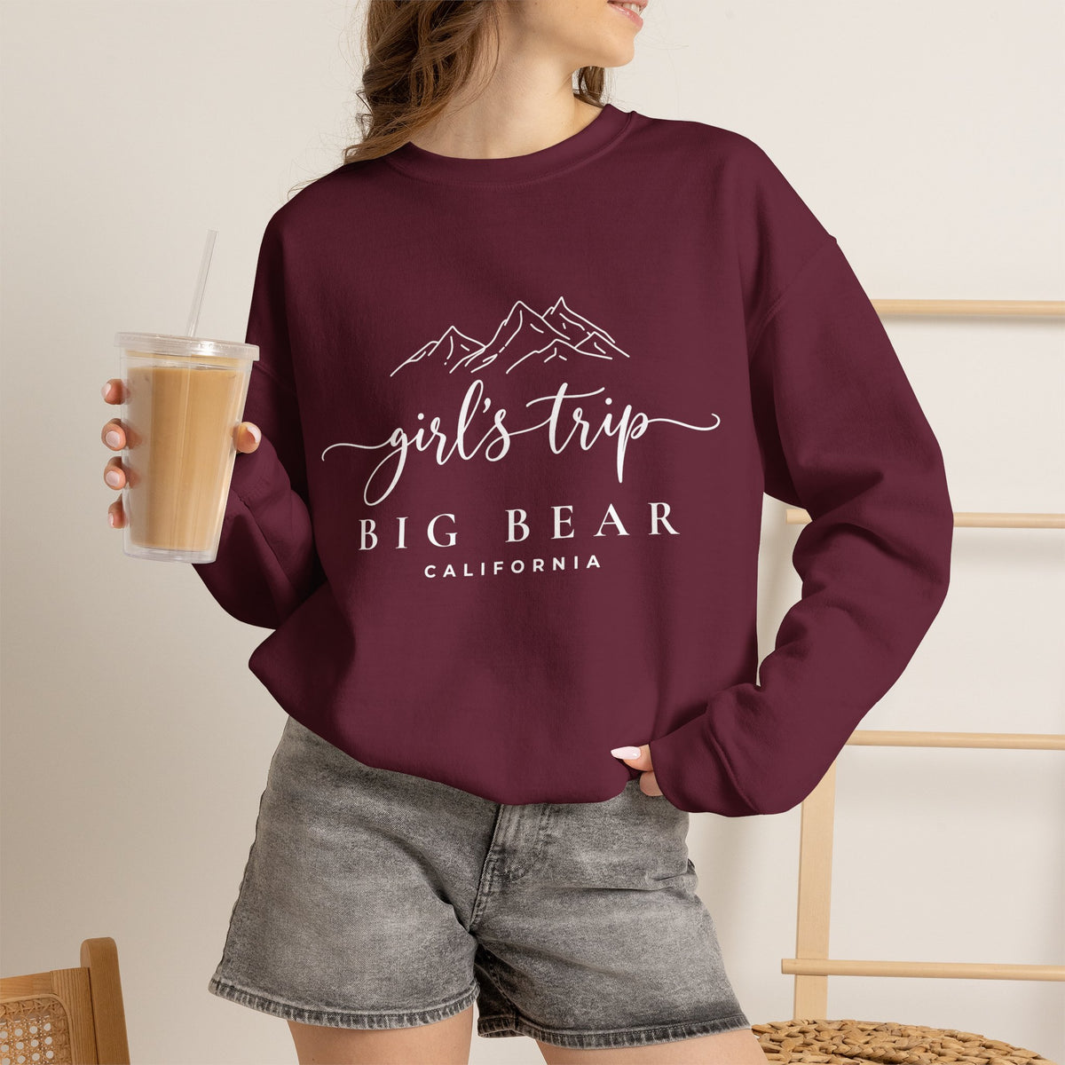 Big Bear Girls Trip Sweatshirt - 'Girls Trip' Mountain Crewneck