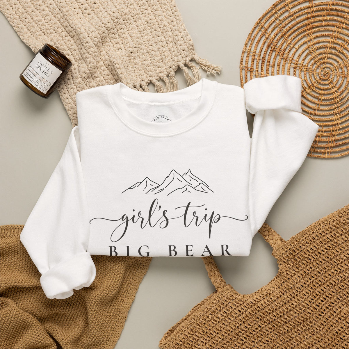 Big Bear Girls Trip Sweatshirt - 'Girls Trip' Mountain Crewneck