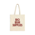 Tote Bag - "Big Bear Supplies" | AirBnb Gift | Real Estate Closing Gift | Canvas Shopper Tote