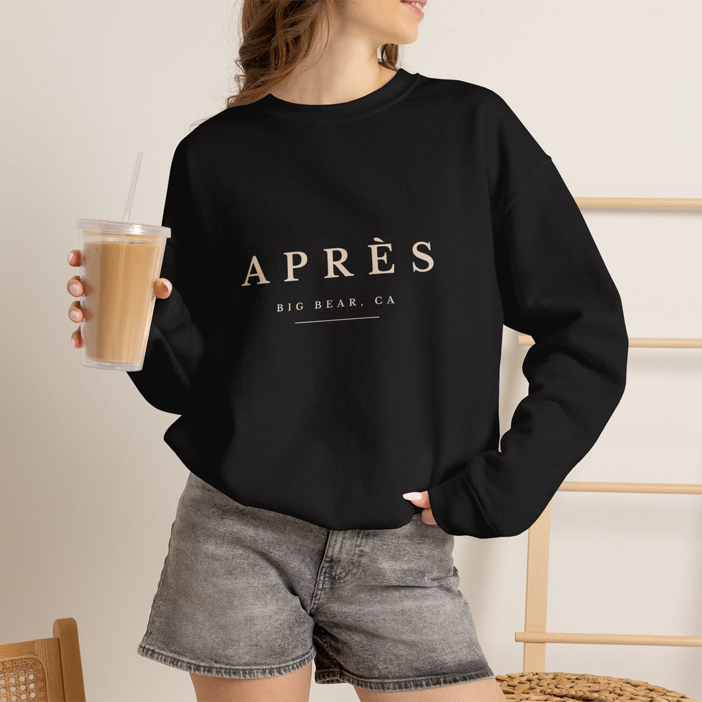 Après Crewneck Sweatshirt - Big Bear Lake Ski Lodge Casual Pullover