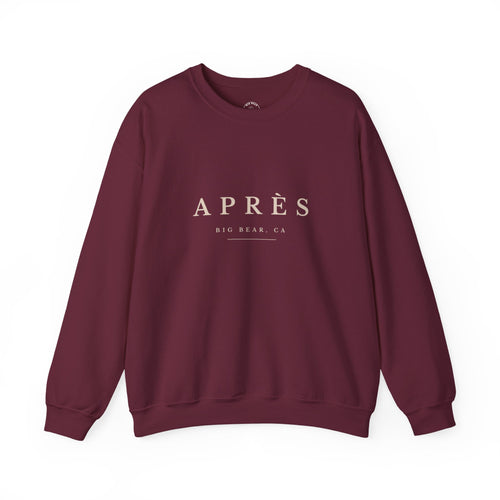 Après Crewneck Sweatshirt - Big Bear Lake Ski Lodge Casual Pullover