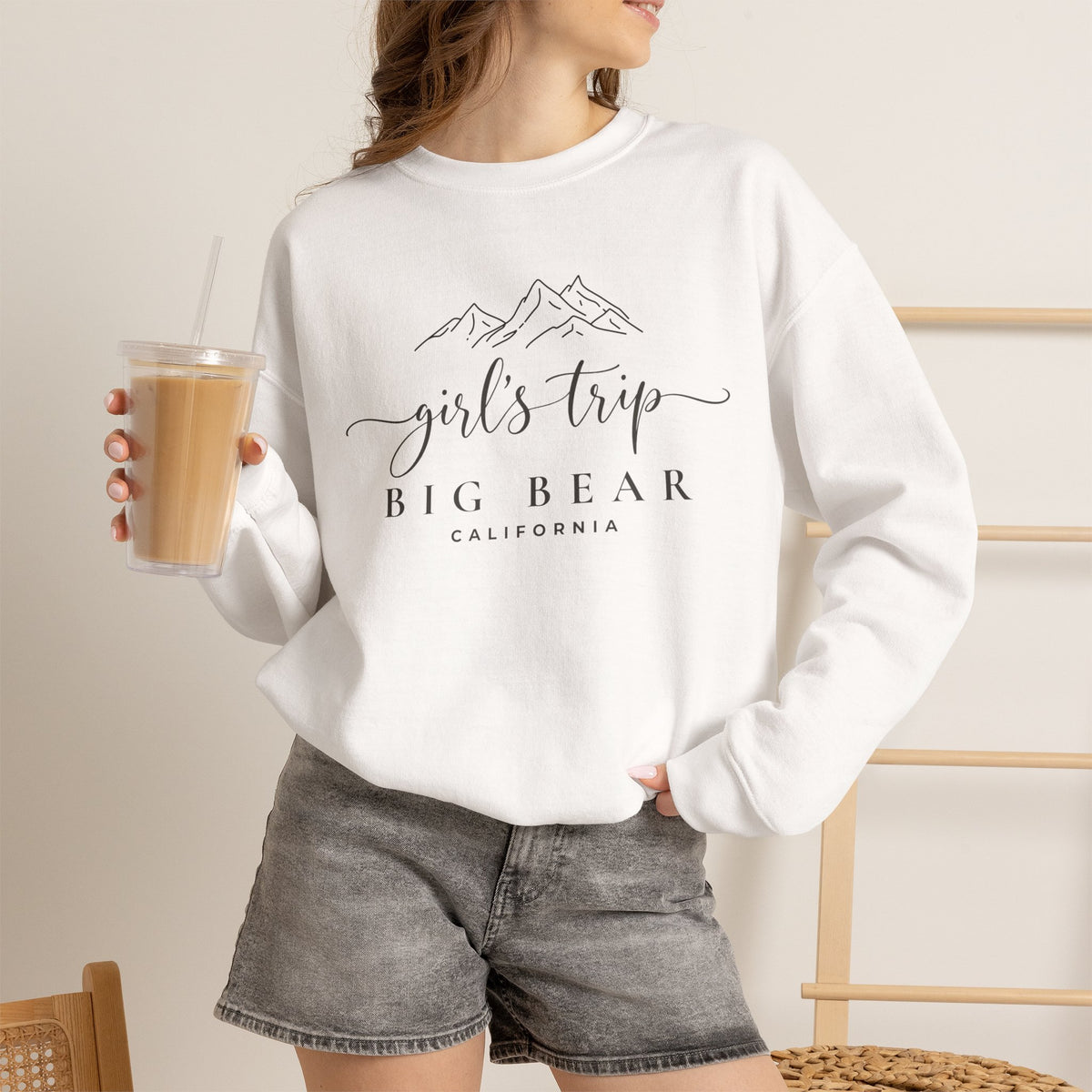 Big Bear Girls Trip Sweatshirt - 'Girls Trip' Mountain Crewneck