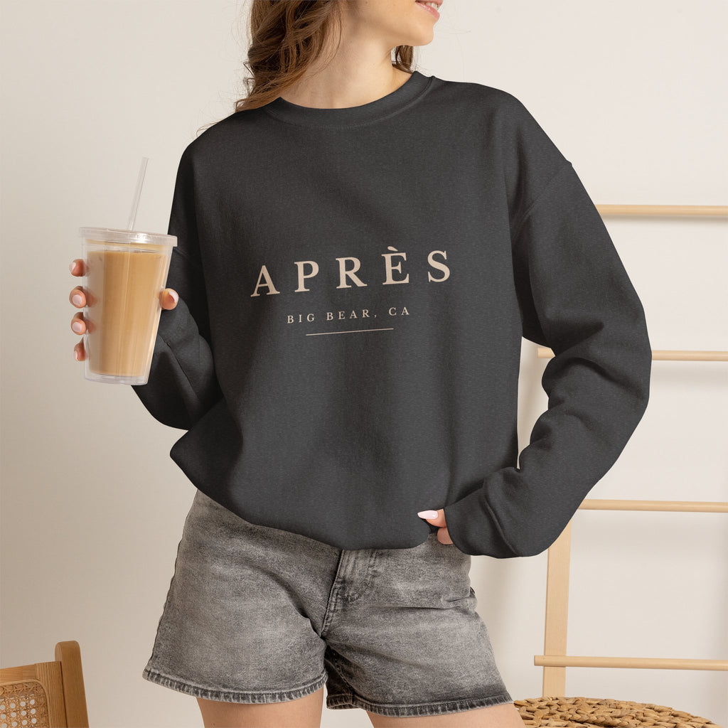 Après Crewneck Sweatshirt - Big Bear Lake Ski Lodge Casual Pullover