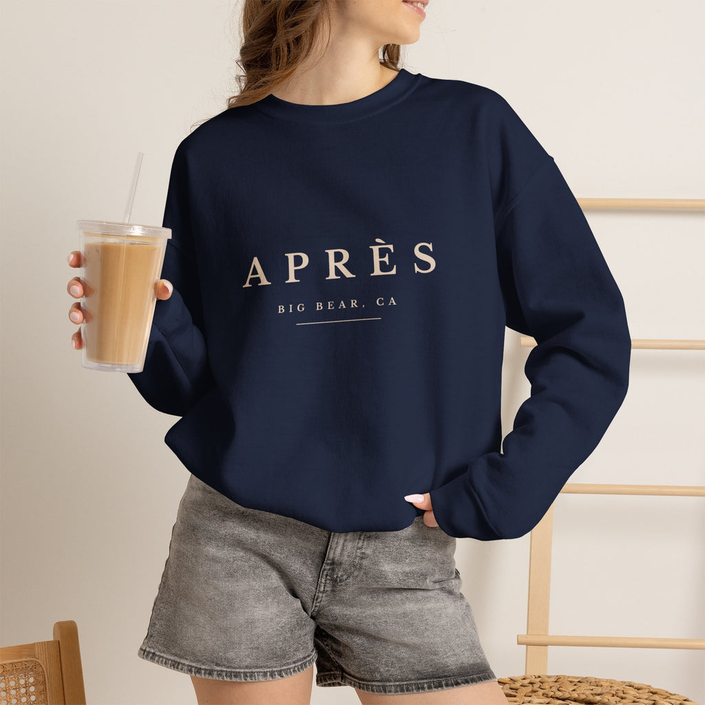 Après Crewneck Sweatshirt - Big Bear Lake Ski Lodge Casual Pullover